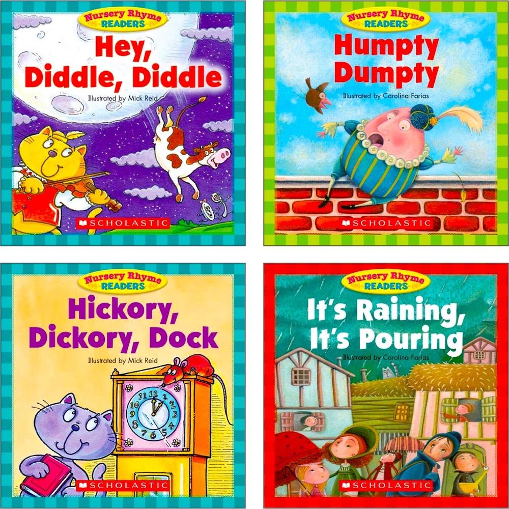 Nursery Rhyme Readers Scholastic.  12 books used and in good condition.